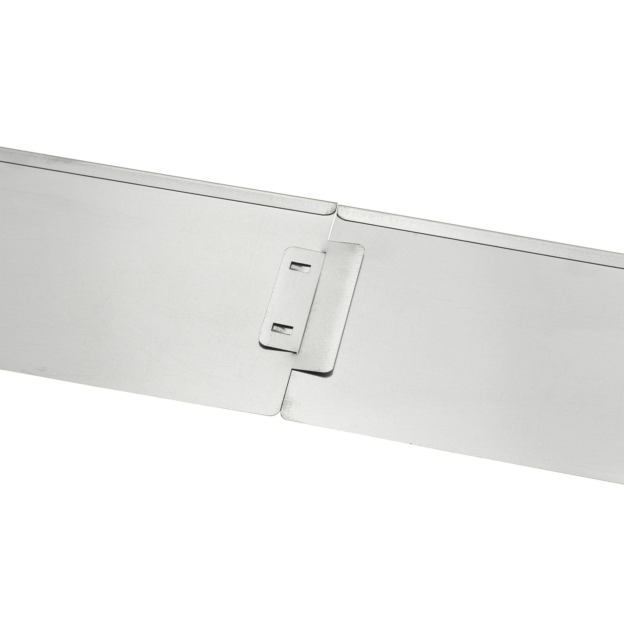 casa.pro Beetumrandung, LxH: 100x15 cm, Rasenkante Metall 5 x 100cm verzinkt Beeteinfassung Mähkante 5m