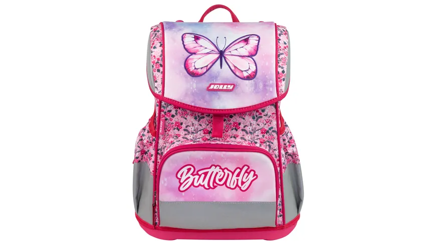 JOLLY Schultaschen-Set Ergonomic Flexi Butterfly 46teilig