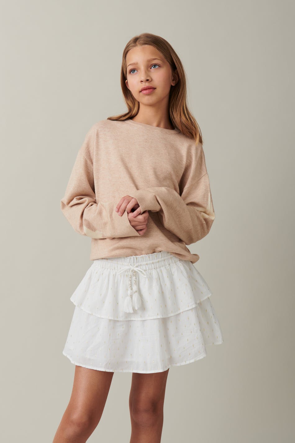 Y boho frill skirt