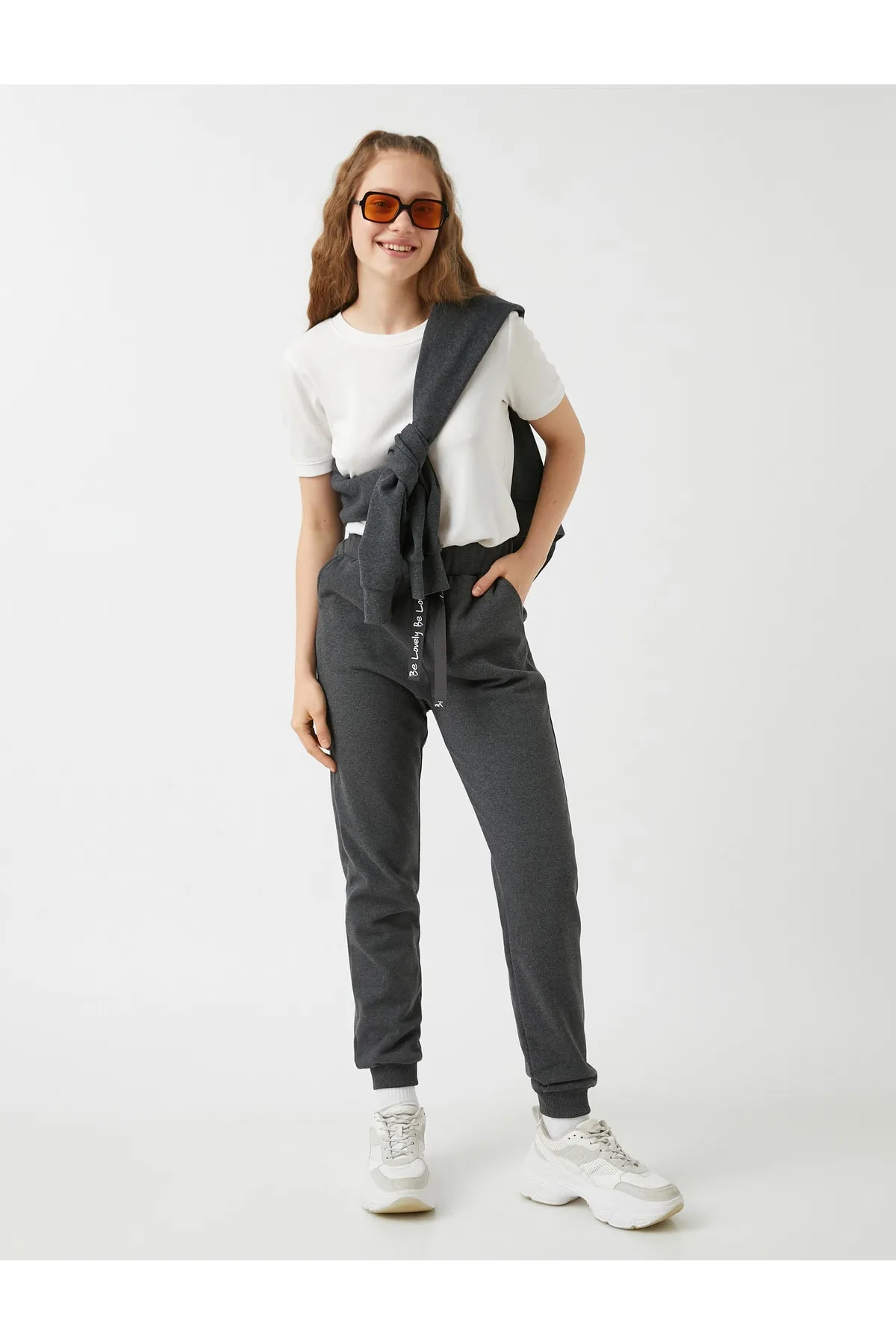 Koton  Bedruckte Jogginghose mit Fleece-Innenseite