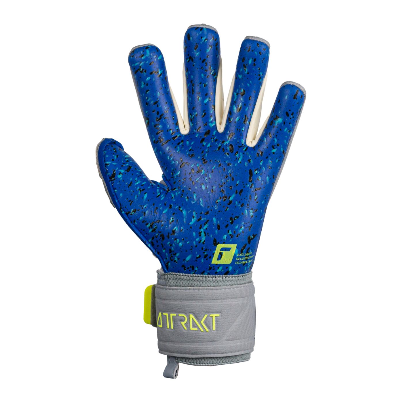 Reusch Attrakt Freegel Fusion Goaliator Torwarthandschuhe Grau Gelb Blau F6006