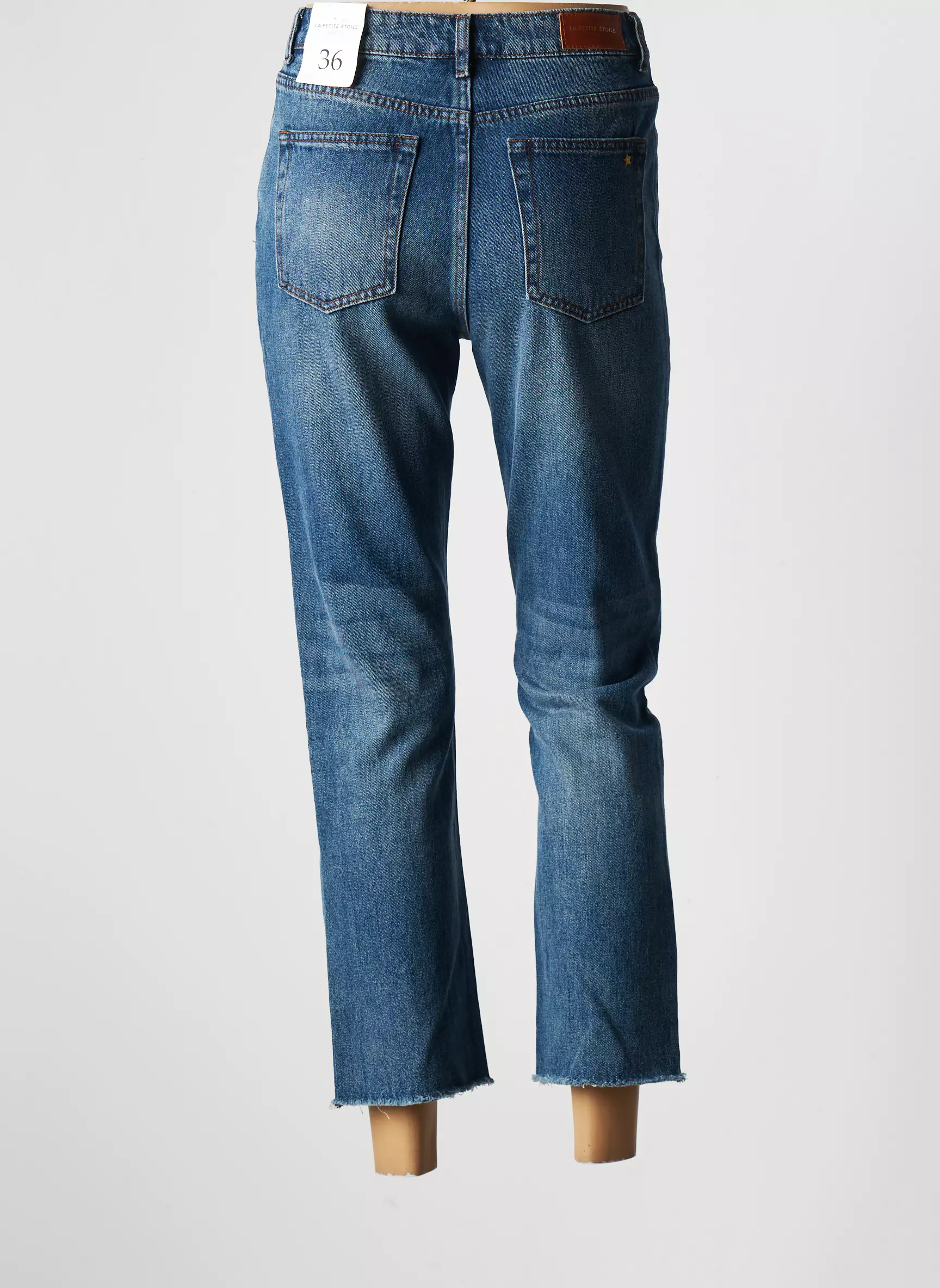 La Petite Etoile Jean Mom Femme couleur bleu