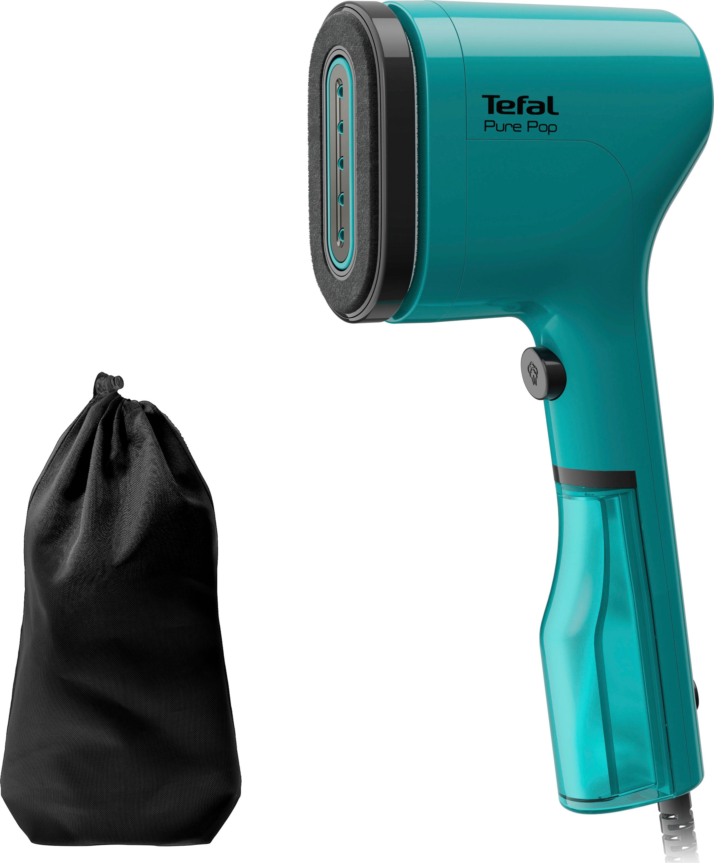 Tefal Dampfbürste DT2024 Pure Pop, 1300 W, 70 ml Wassertank, entfernt 99,99% der Viren, Bakterien und Keime