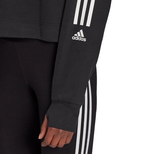 ADIDAS DAMEN AEROREADY DESIGNED TO MOVE COTTON-TOUCH SWEATSHIRT