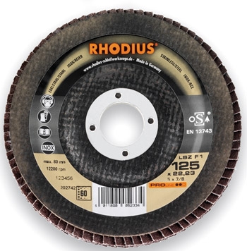 Lamelový kotouč Rhodius 202726 LSZ F1 Ocel/nerezová ocel 125 x 22,23 mm K24