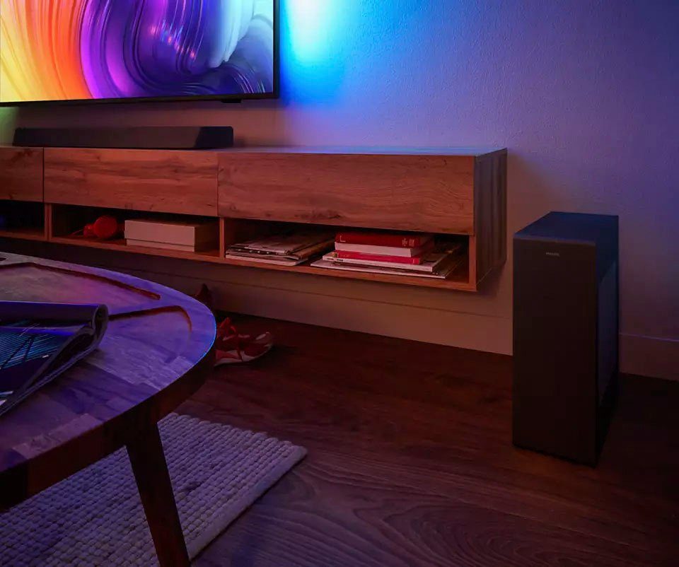 Philips TAB8507/10 3.1 Soundbar (Bluetooth, WLAN, 300 W, mit kabellosem Subwoofer)