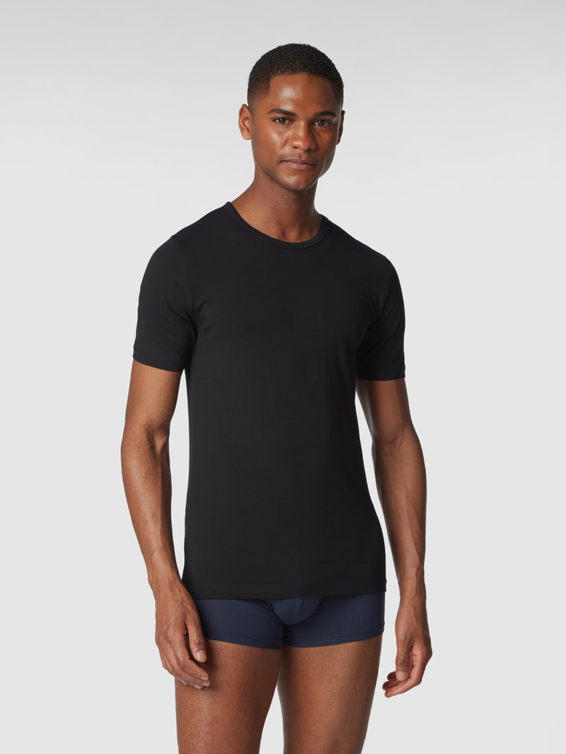 T-Shirt im 2er-Pack in schwarz
