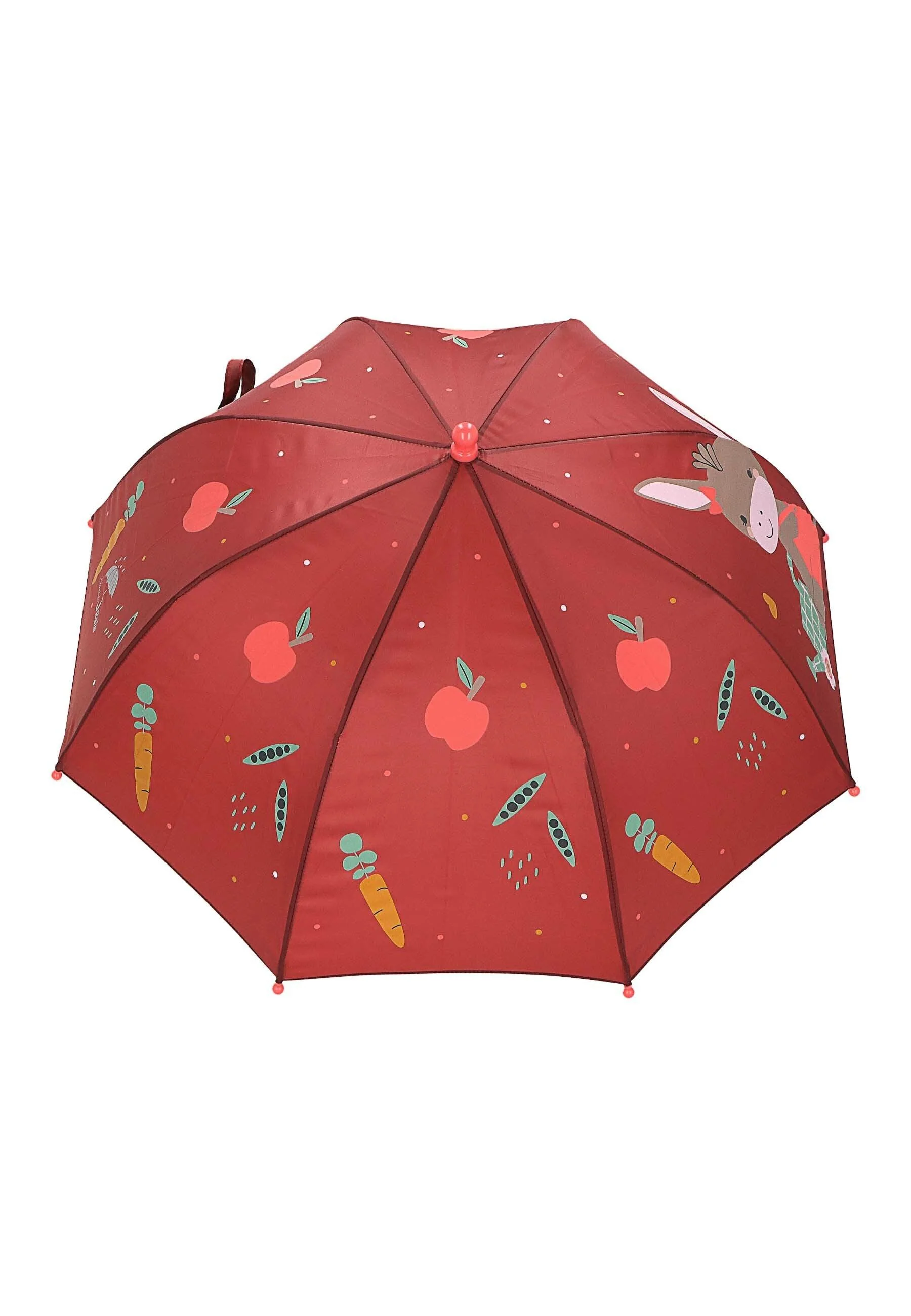 Kinder Regenschirm Esel Emmily in Dunkelrot
