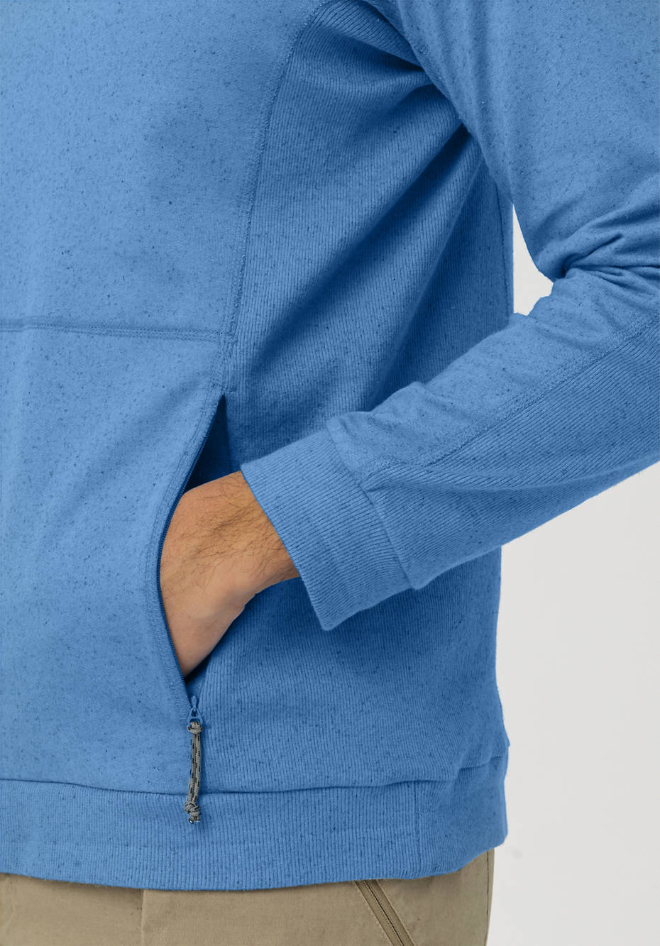 Sweatshirt aus Bio-Baumwolle mit Hanf und Schurwolle