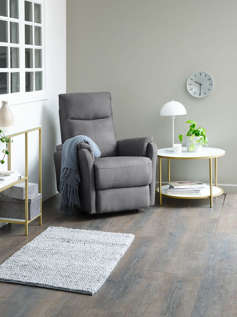 ABILDSKOV ABILDSKOV electric reclining armchair, gray, imitation leather