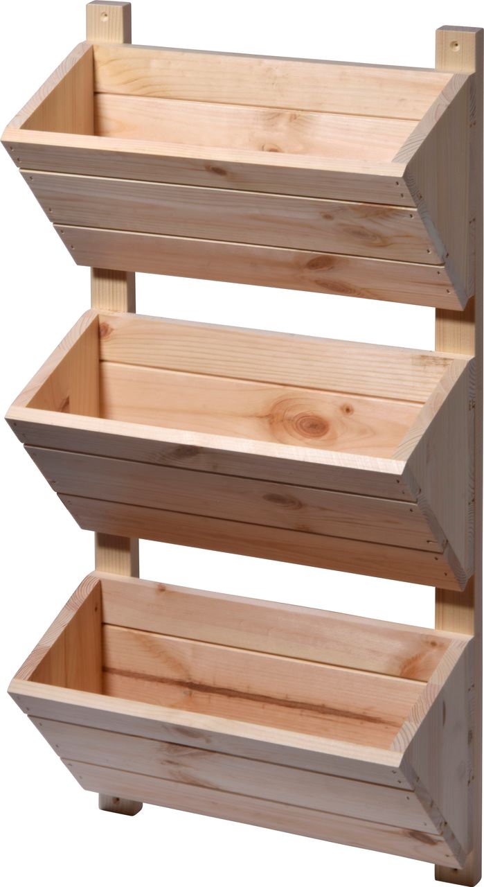 dobar 3-stufiges Wand-Pflanzbeet, Natur