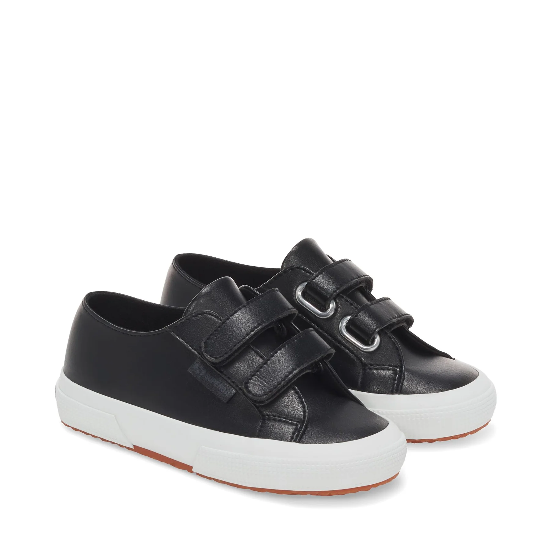 2750 KIDS STRAPS VEGAN MATERIAL-BLACK-WHITE