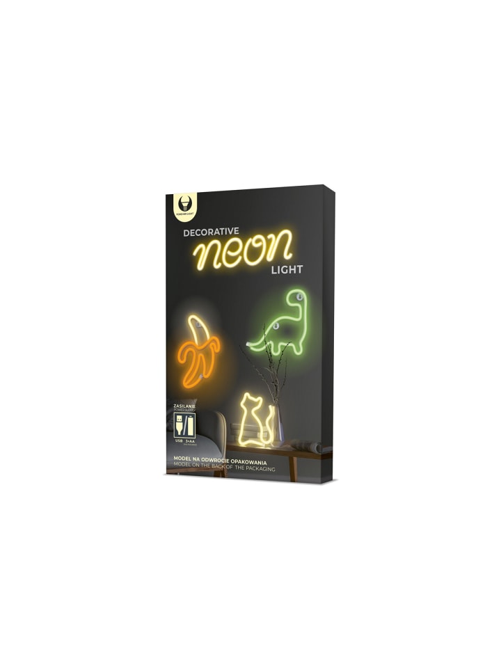 COFI 1453 Neon LED Zeichen Licht Batterie / USB LED Licht Home Leuchtschild Nachtlicht Katze - Gelb in Gelb günstig kaufen onesize