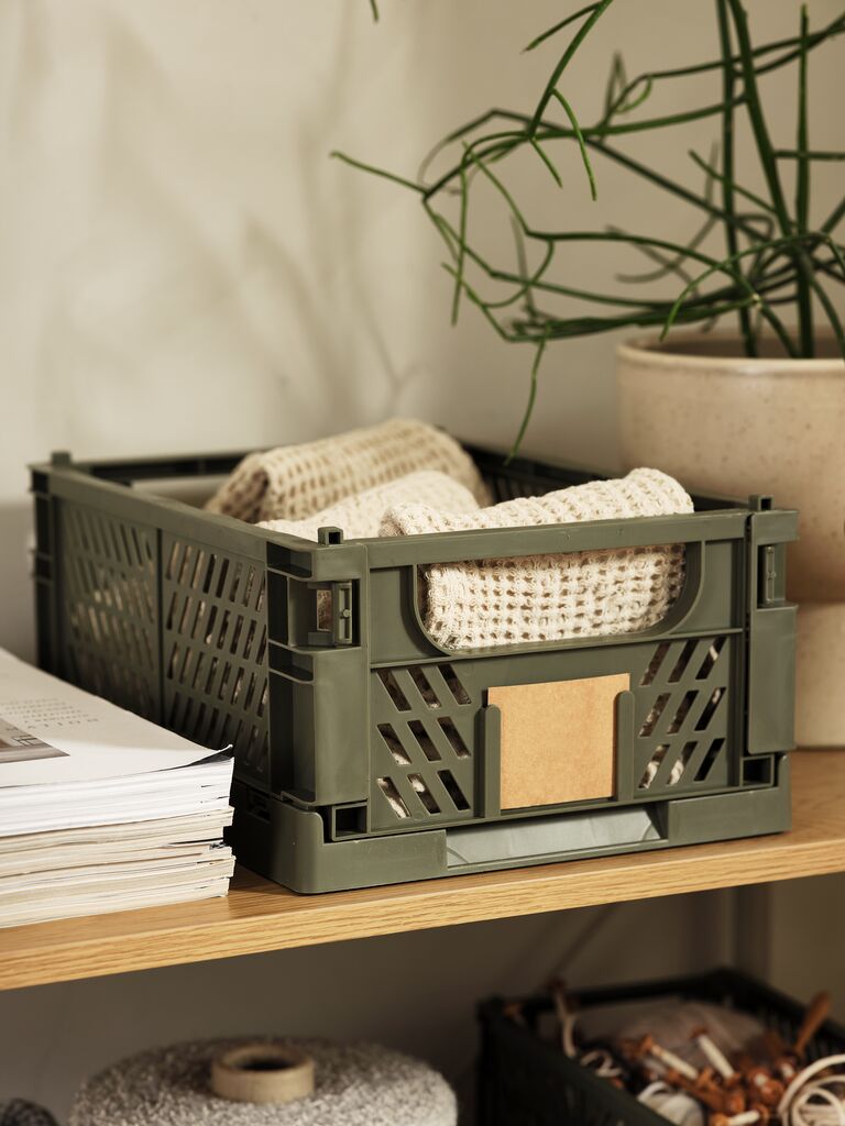 Cesta MILAS MILAS W25xL34xH15 dobrável verde