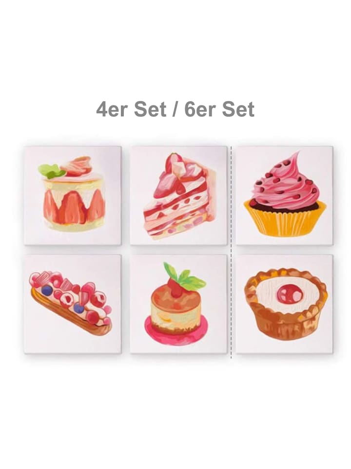 ARTNANAS Mini Malen nach Zahlen 4er/6er Set-