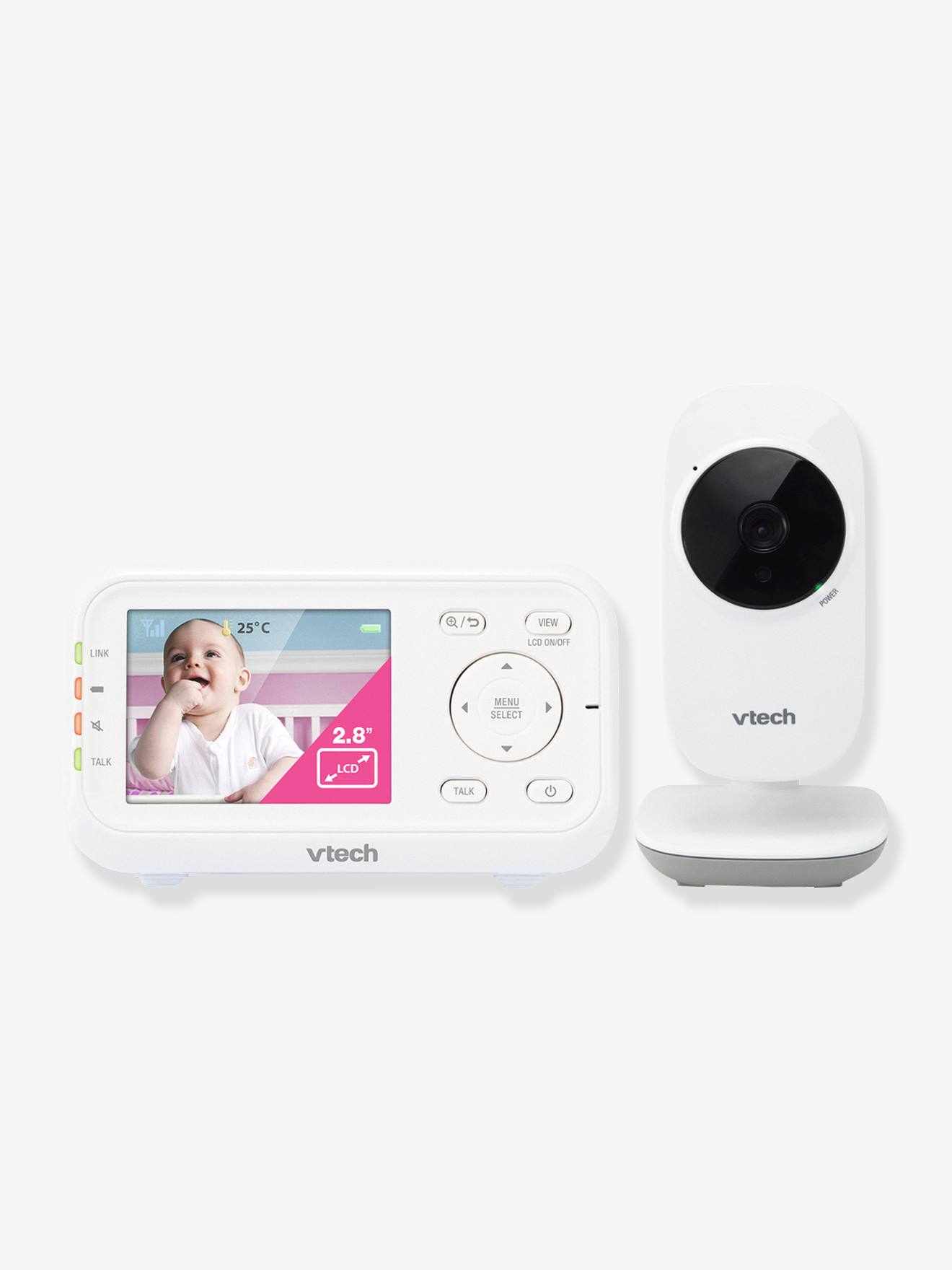 Babyphone vidéo Safe & Sound Video Clear BM3255 VTECH blanc