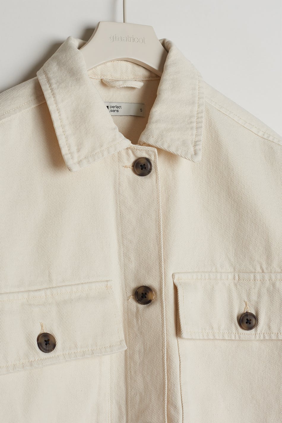 Denim twill overshirt