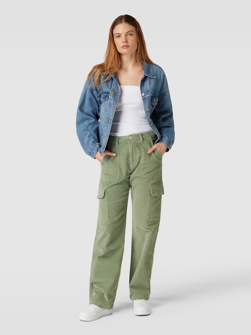 Cargohose in Cord-Optik Modell 'MALFY' in schilf