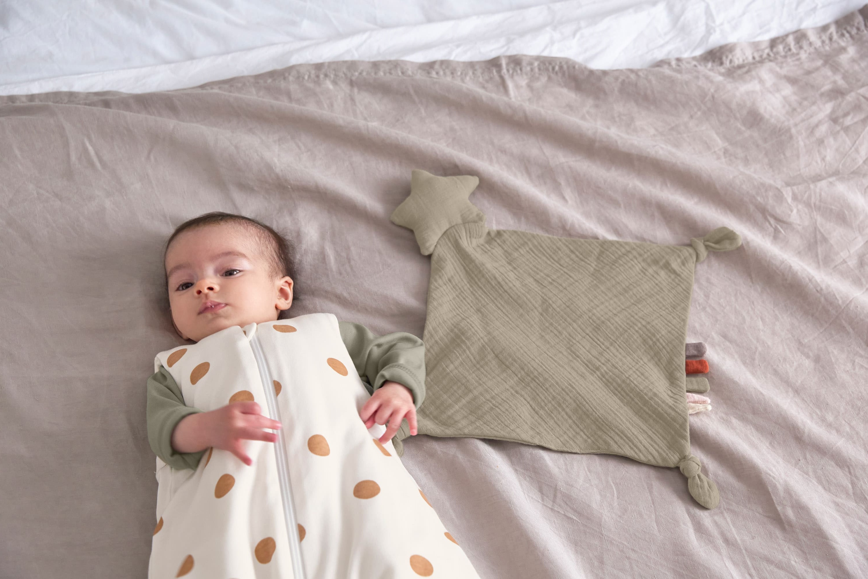 Babyschlafsack 2,5 TOG - Big Dots Milky