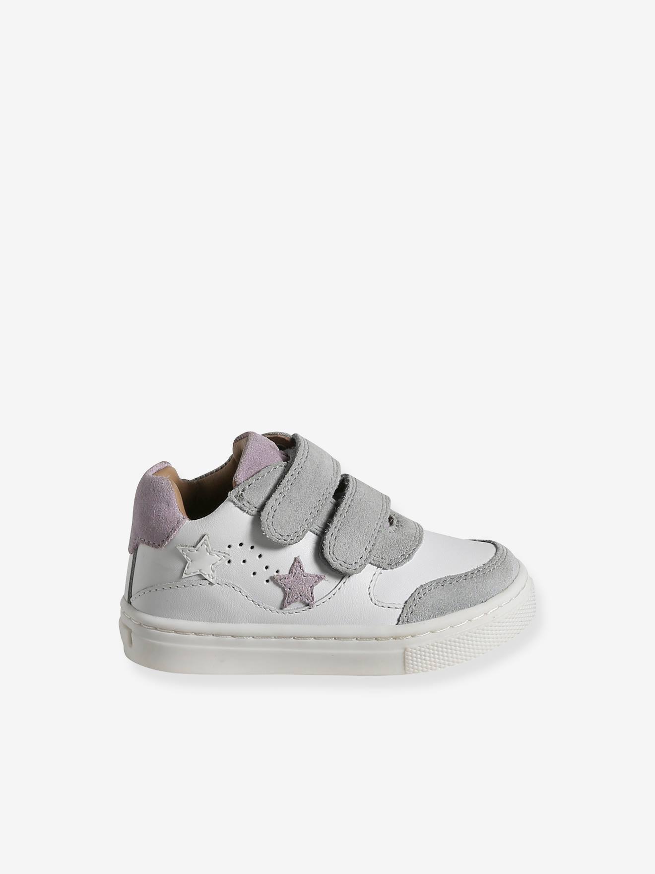 Vertbaudet Baby Klett-Sneakers - weiß
