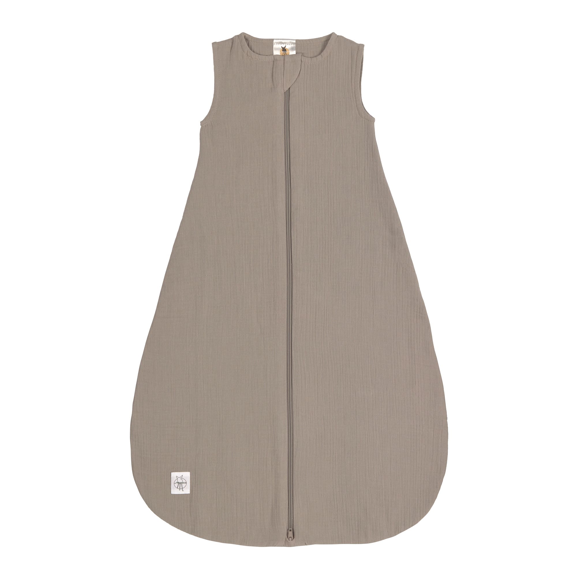 Baby Sommerschlafsack Tog 1 - Bio Baumwolle, Taupe, Grau