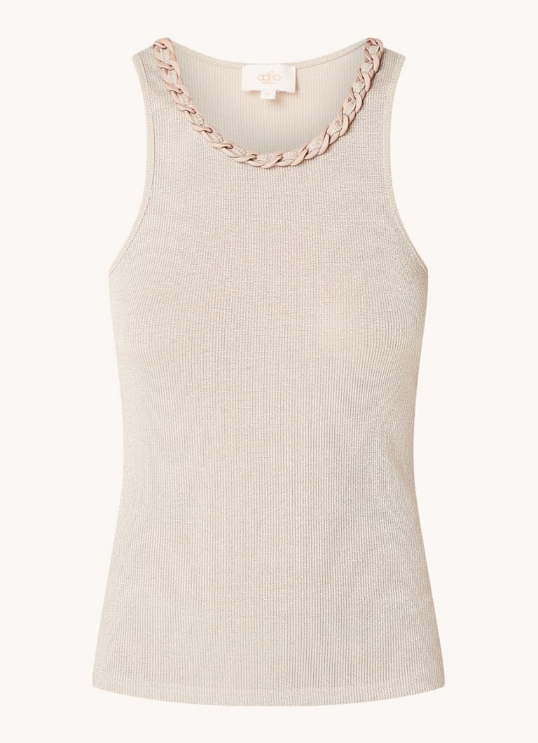Aaiko Aiden fine knit top with lurex