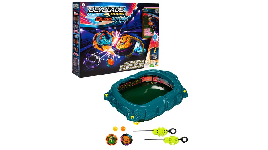 Hasbro - Beyblade Burst QuadStrike Light Ignite Battle Set