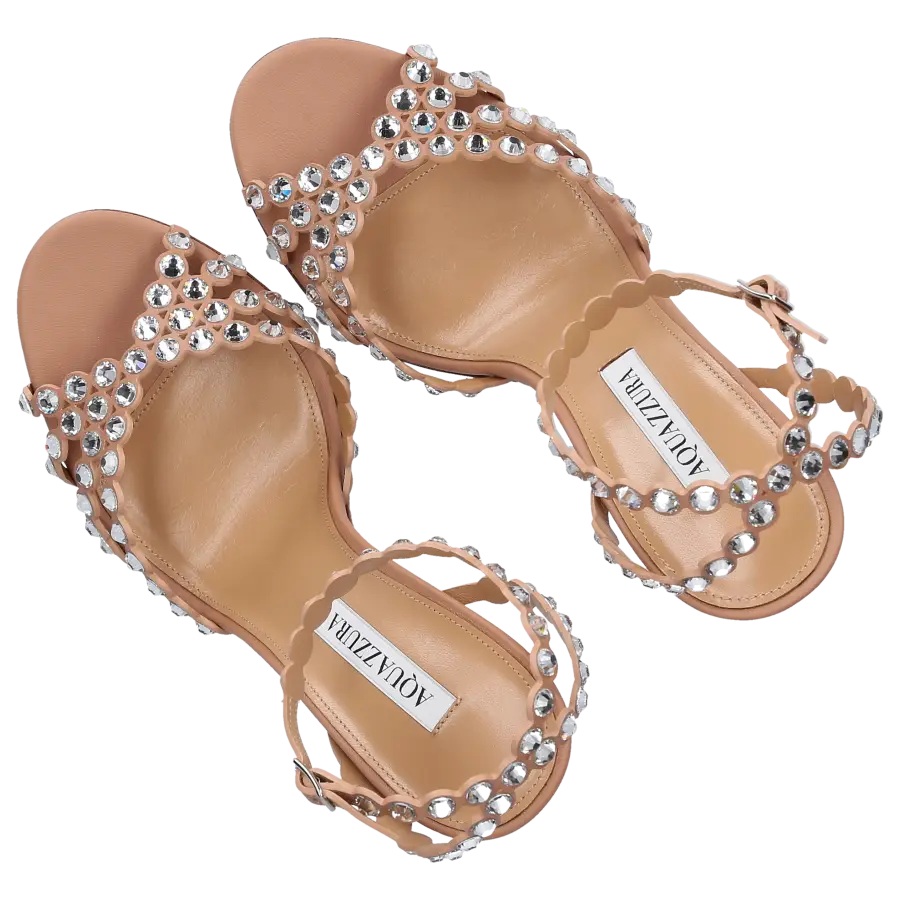 Aquazzura - Sandalen TEQUILA 105 Kalbsleder - beige