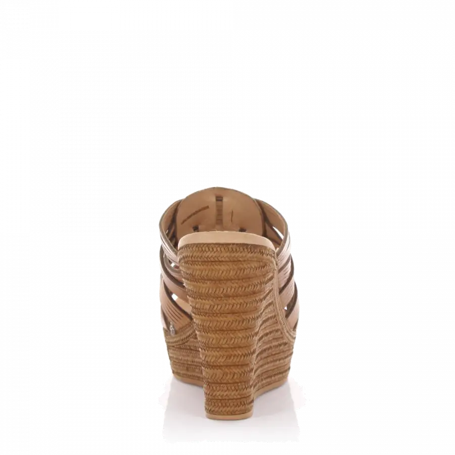 UGG - Keilsandalen MELINDA Plateau Leder beige - beige