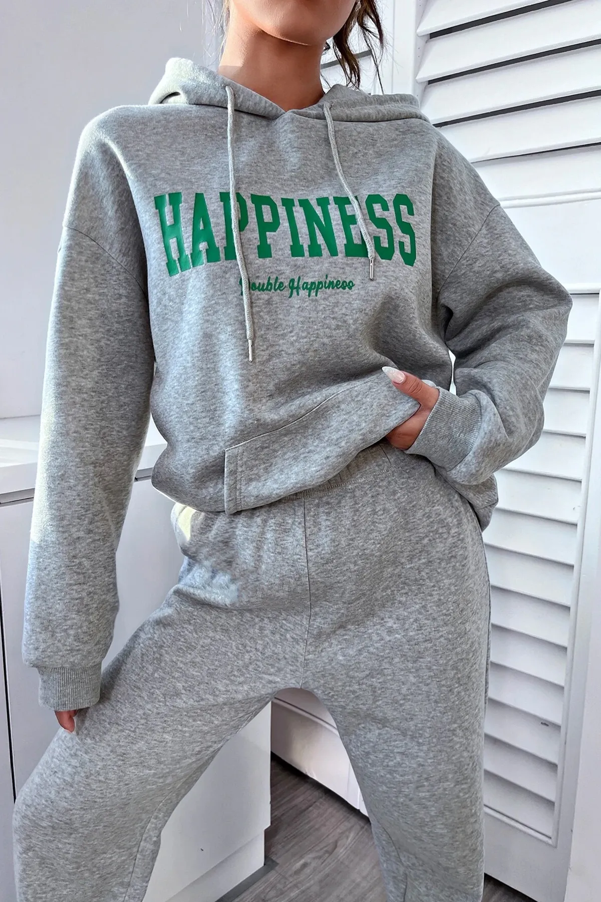 uyguntarz  Sport-Sweatsuit Set - Grau - Regular Fit