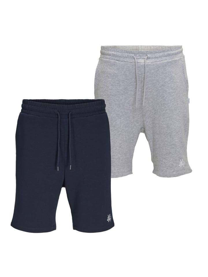 Jack & Jones Sweat Shorts - JPSTGORDON JJBRAD SWEAT SHORTS 2-Pack in GORDON 2er Pack 3 günstig kaufen
