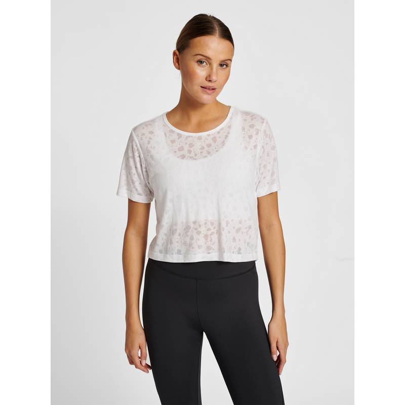 hummel hmlMT IRIS BURNOUT CROP T-SHIRT T-Shirt Damen