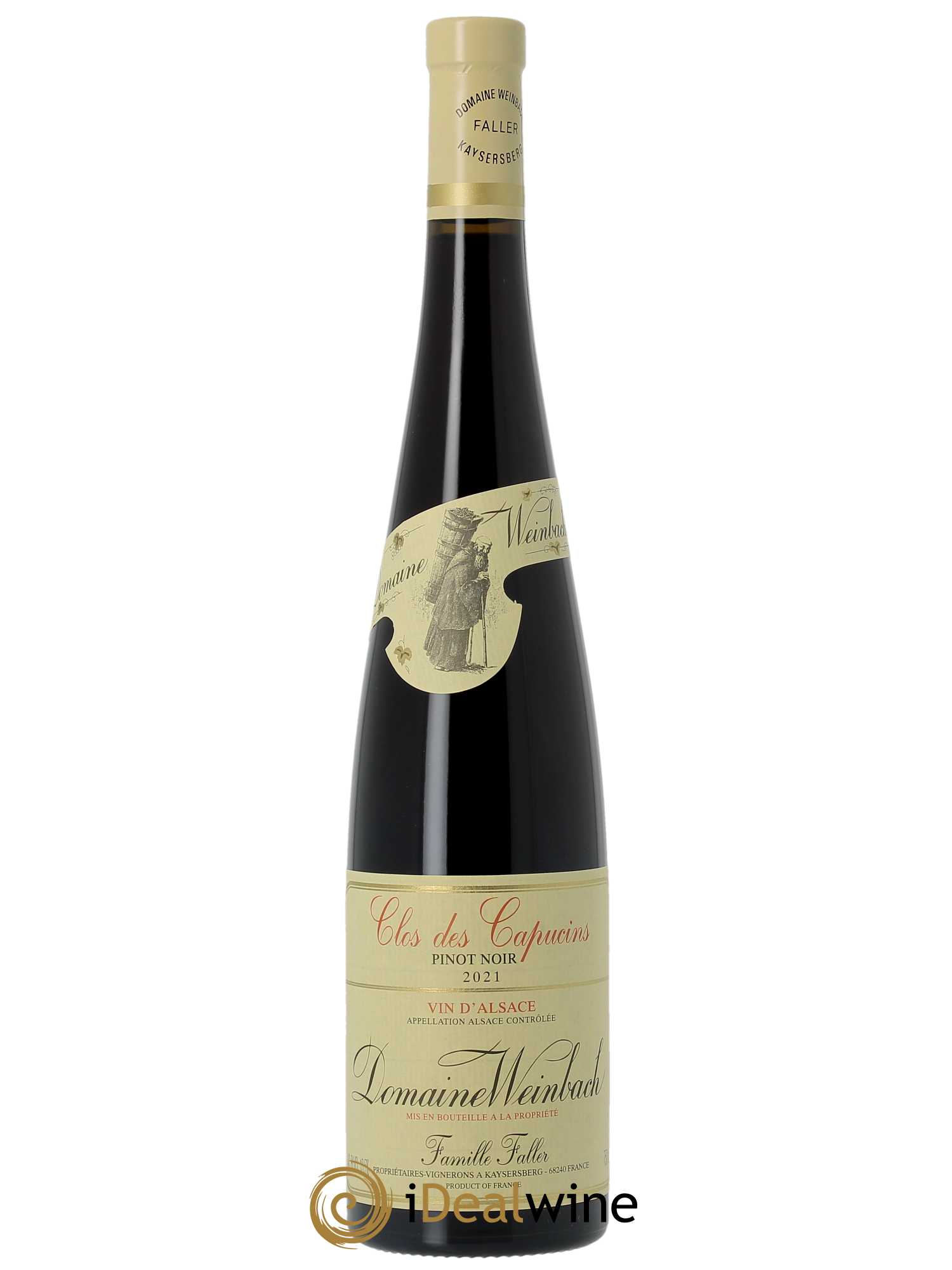 Alsace Pinot Noir Clos des Capucins Weinbach (Domaine)  2021 - Lot de 1 Bouteille