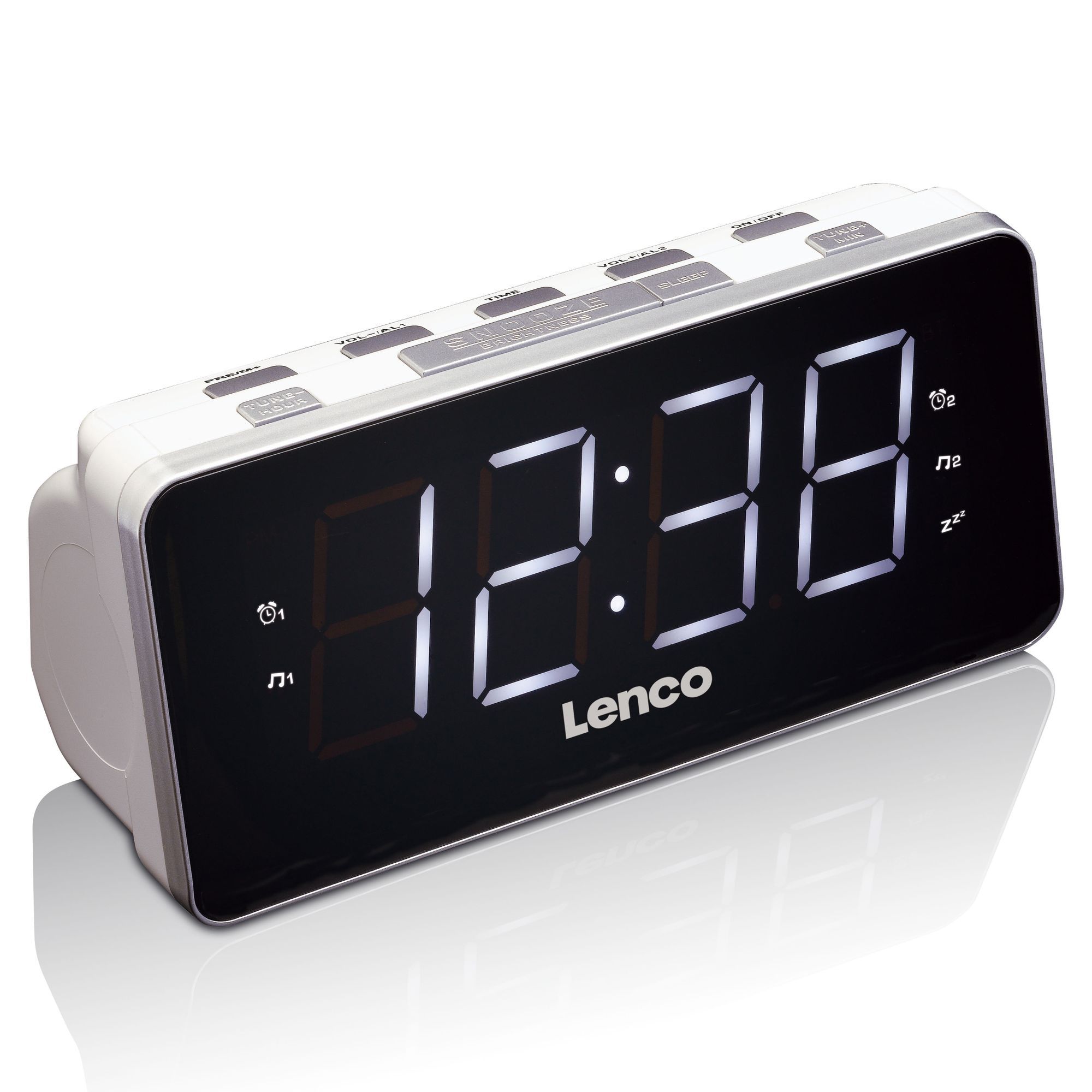 Lenco CR-18 White FM-Radiowecker
