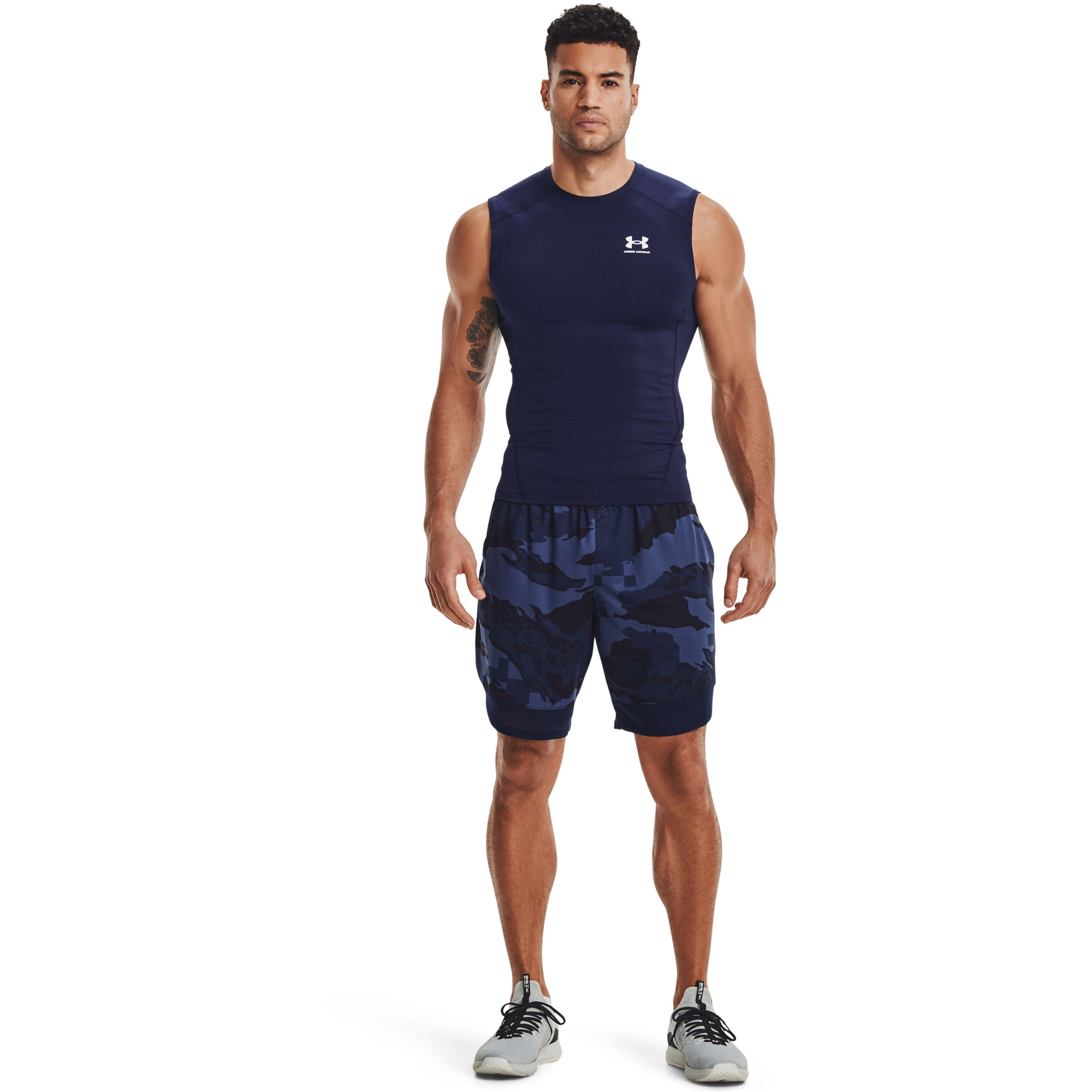 Heatgear Comp Tank-Top Herren - Dunkelblau, Weiß