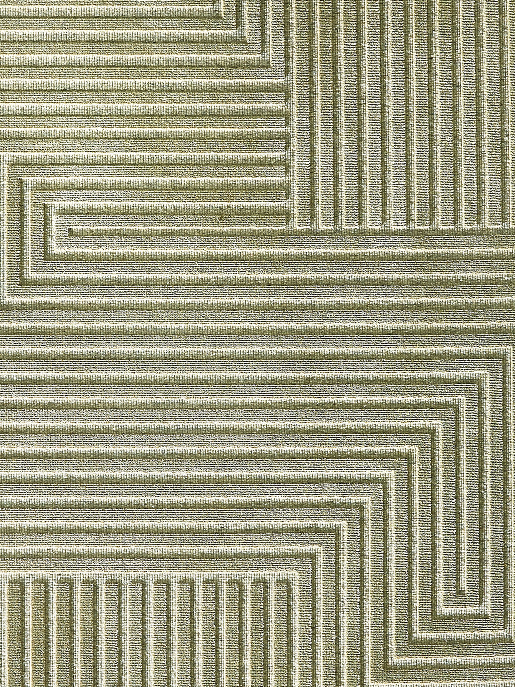 Clifton Moderner Teppich, Olive