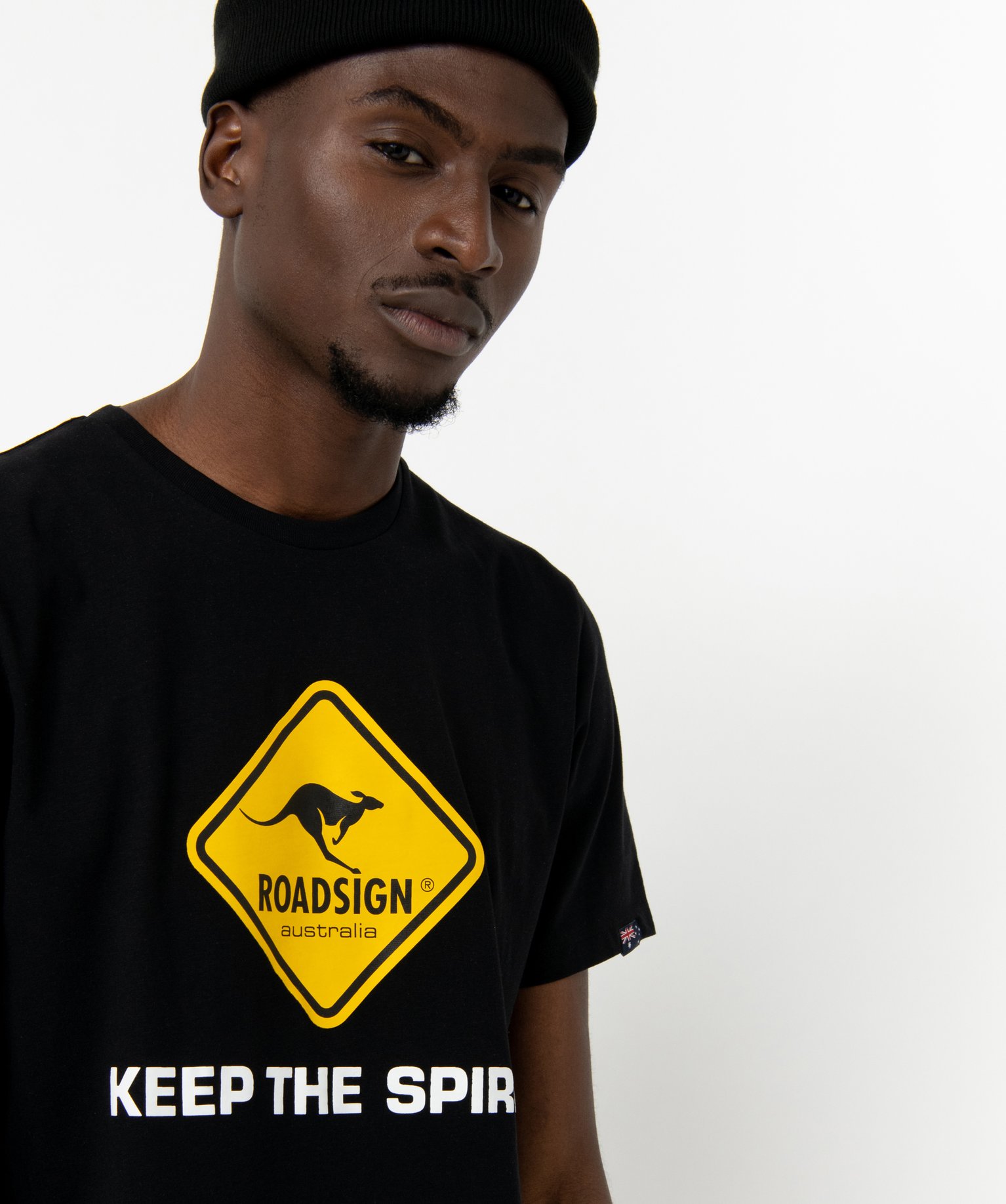Tee-shirt à manches courtes imprimé homme - Roadsign noir | GEMO
