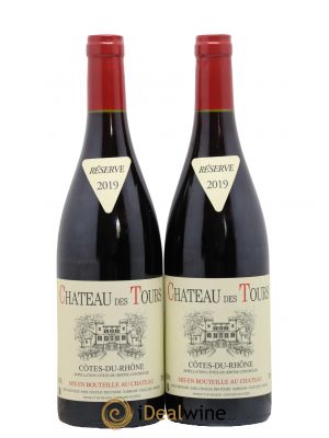 Côtes du Rhône Château des Tours Emmanuel Reynaud  2019 - Lot de 2 Bouteilles