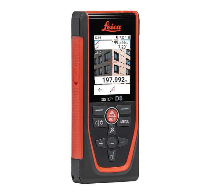 Leica 950908 Disto D5 laserafstandsmåler med Bluetooth til indendørs og udendørs brug