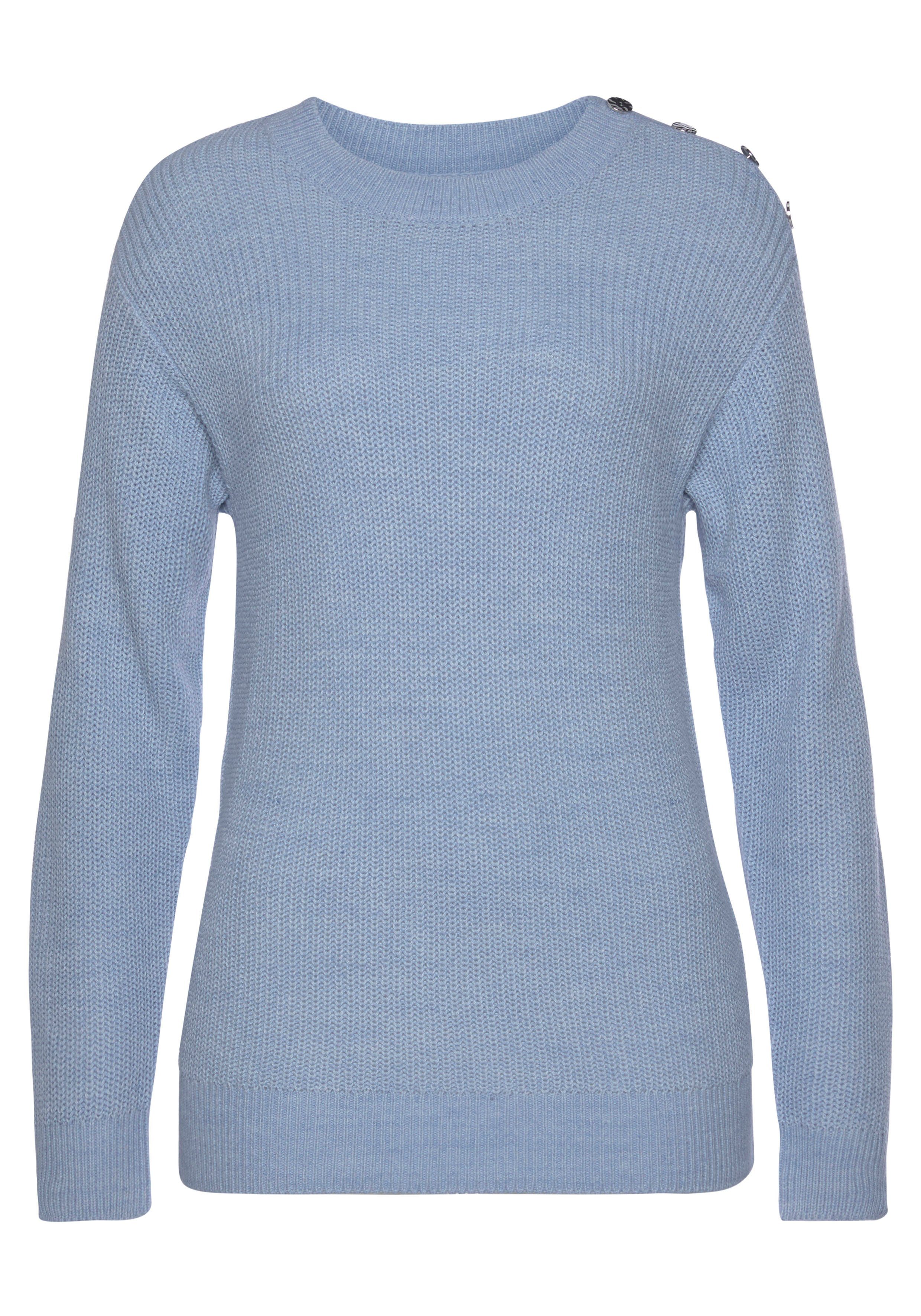 Tamaris Strickpullover mit Knopfdetail