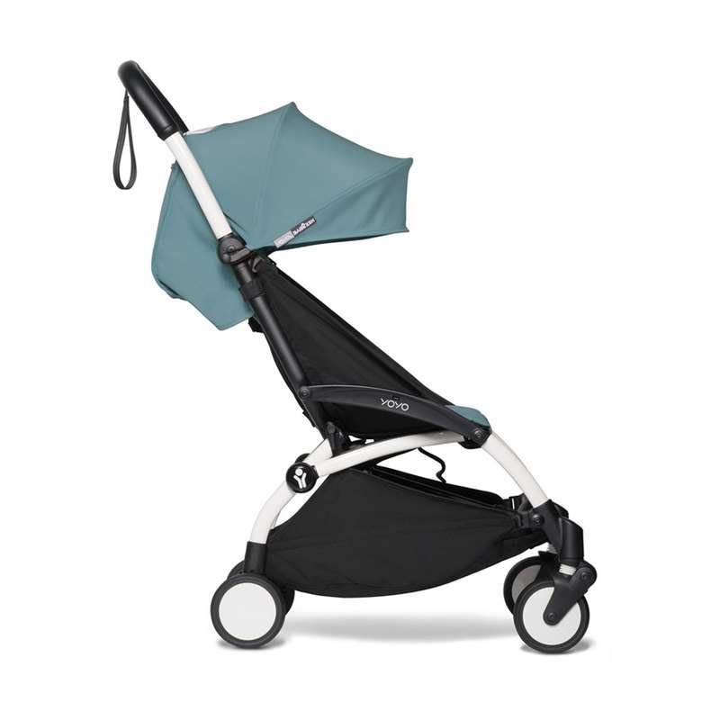 Poussette yoyo2 4 roues châssis blanc assise 6+ aqua Babyzen