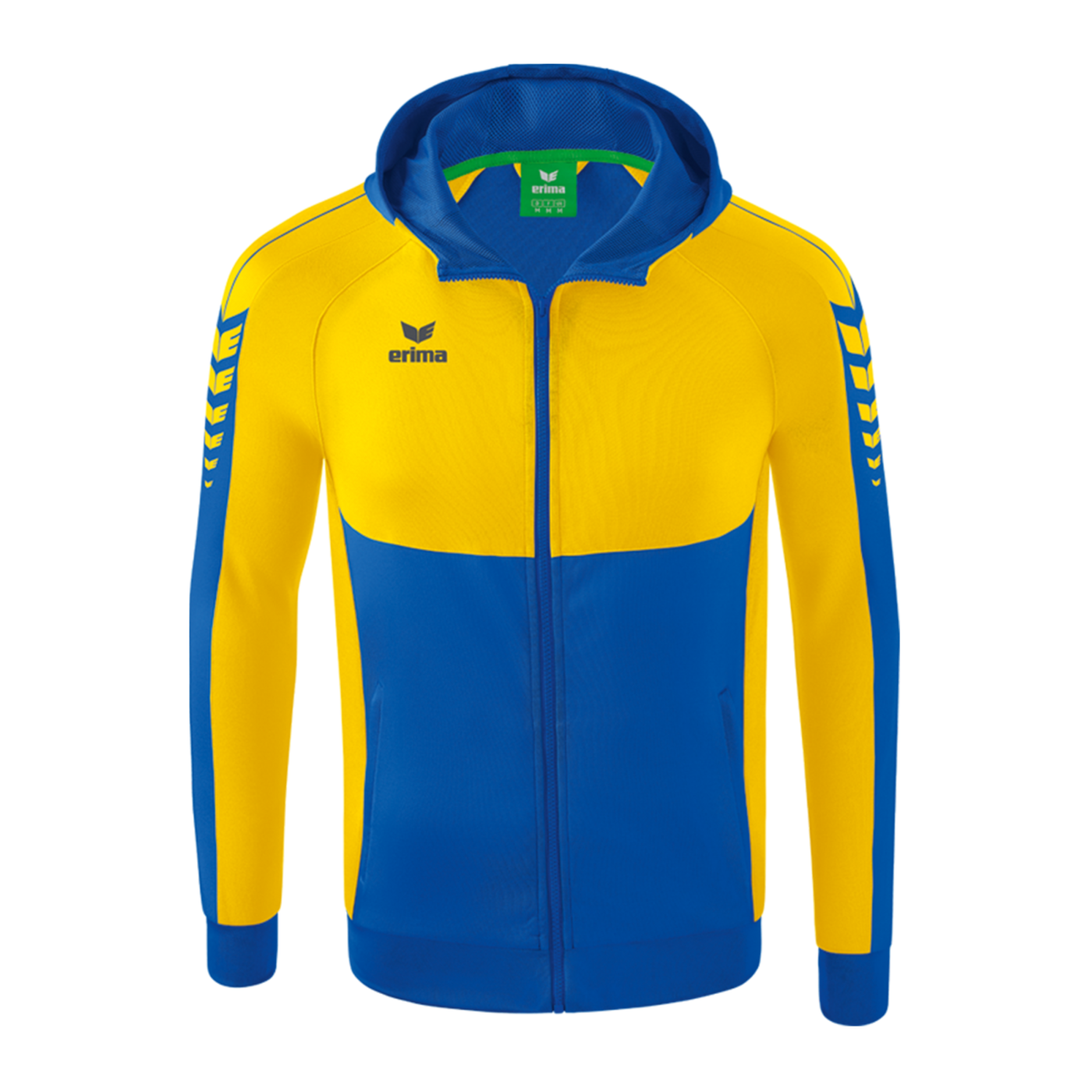 Erima SIX WINGS Kapuzenjacke Blau Gelb