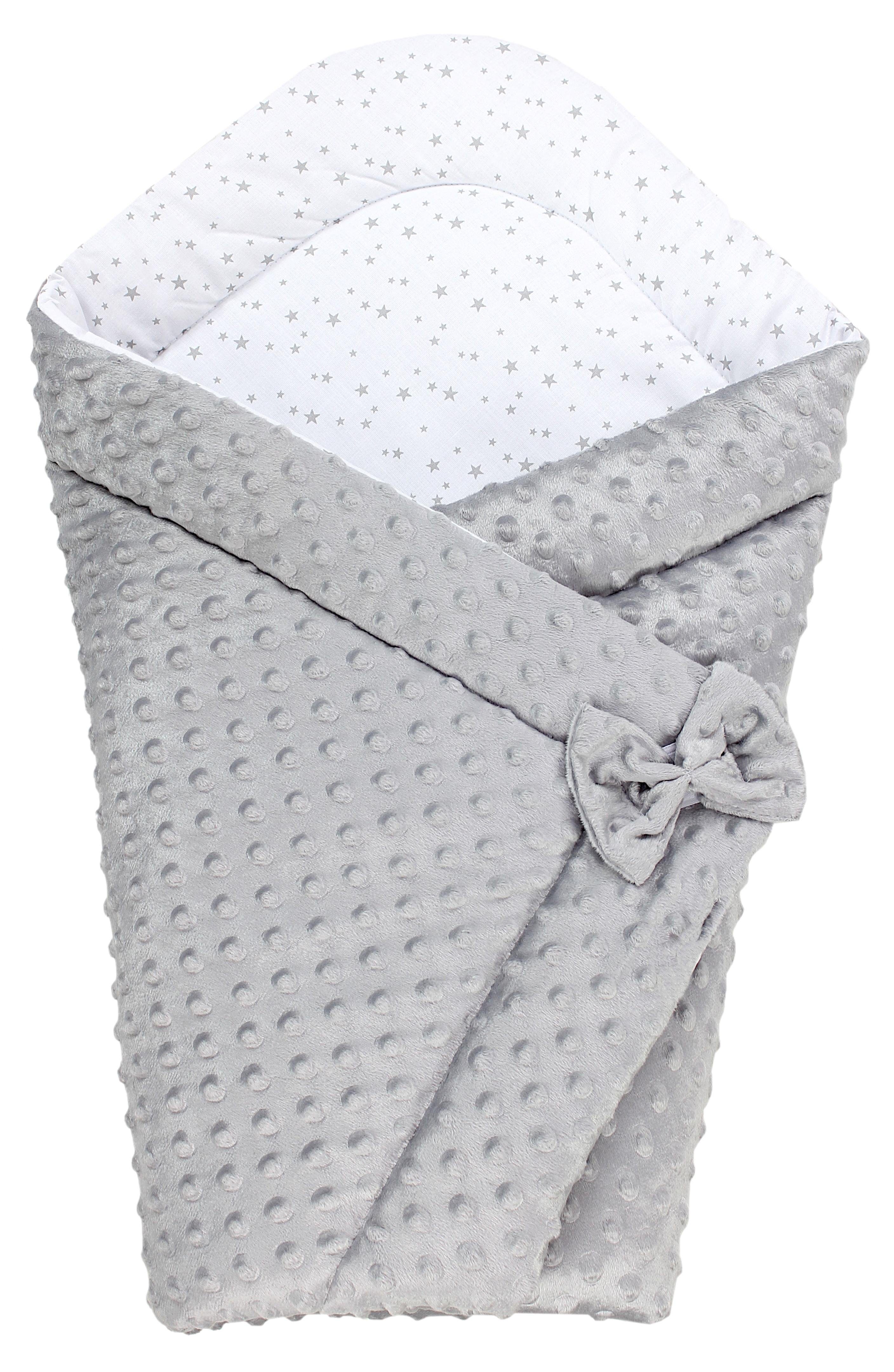 Einschlagdecke TupTam Baby Winter Einschlagdecke Warm kuschelig Wattiert Minky, TupTam
