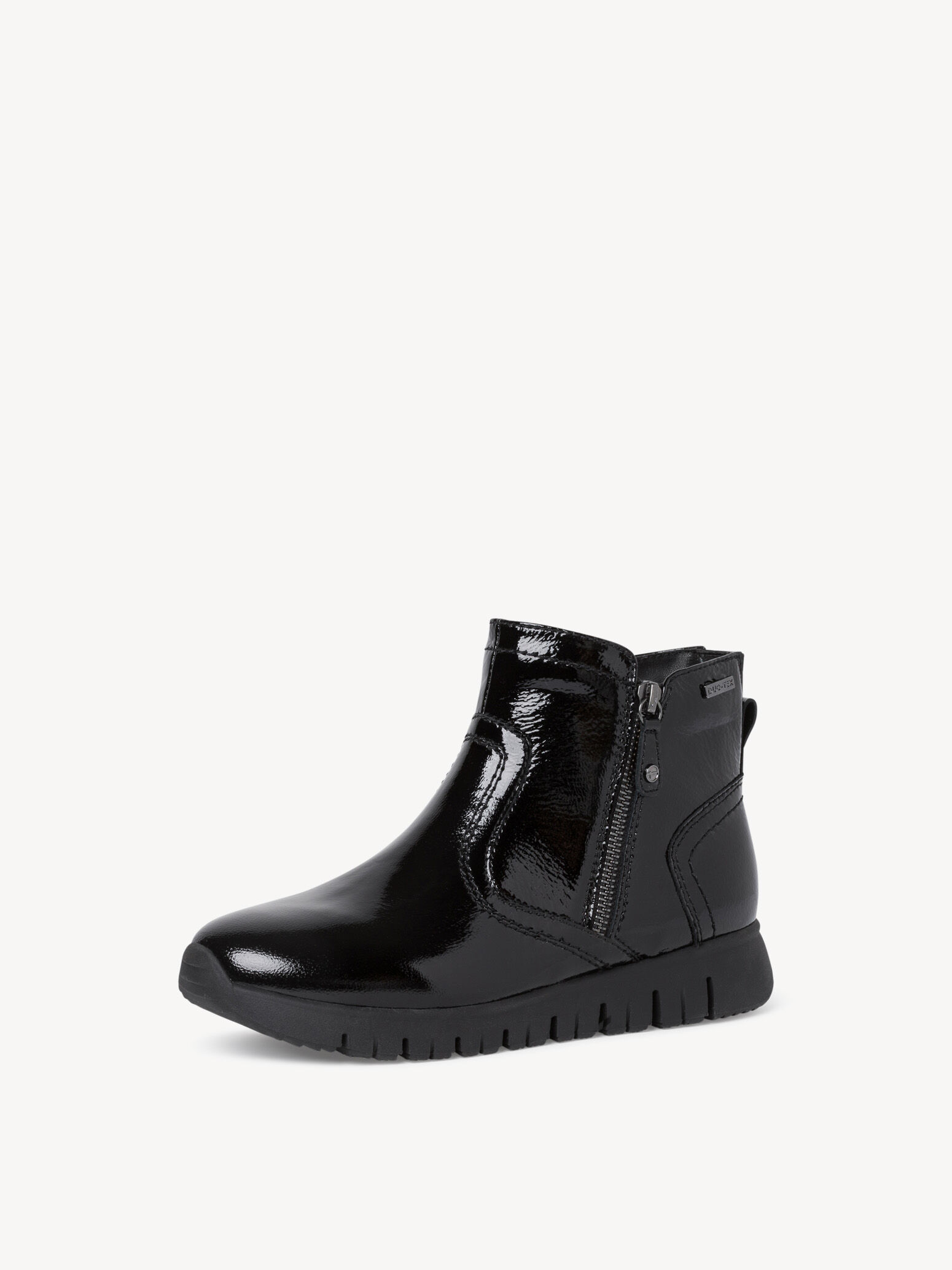 Bottine en cuir - noir