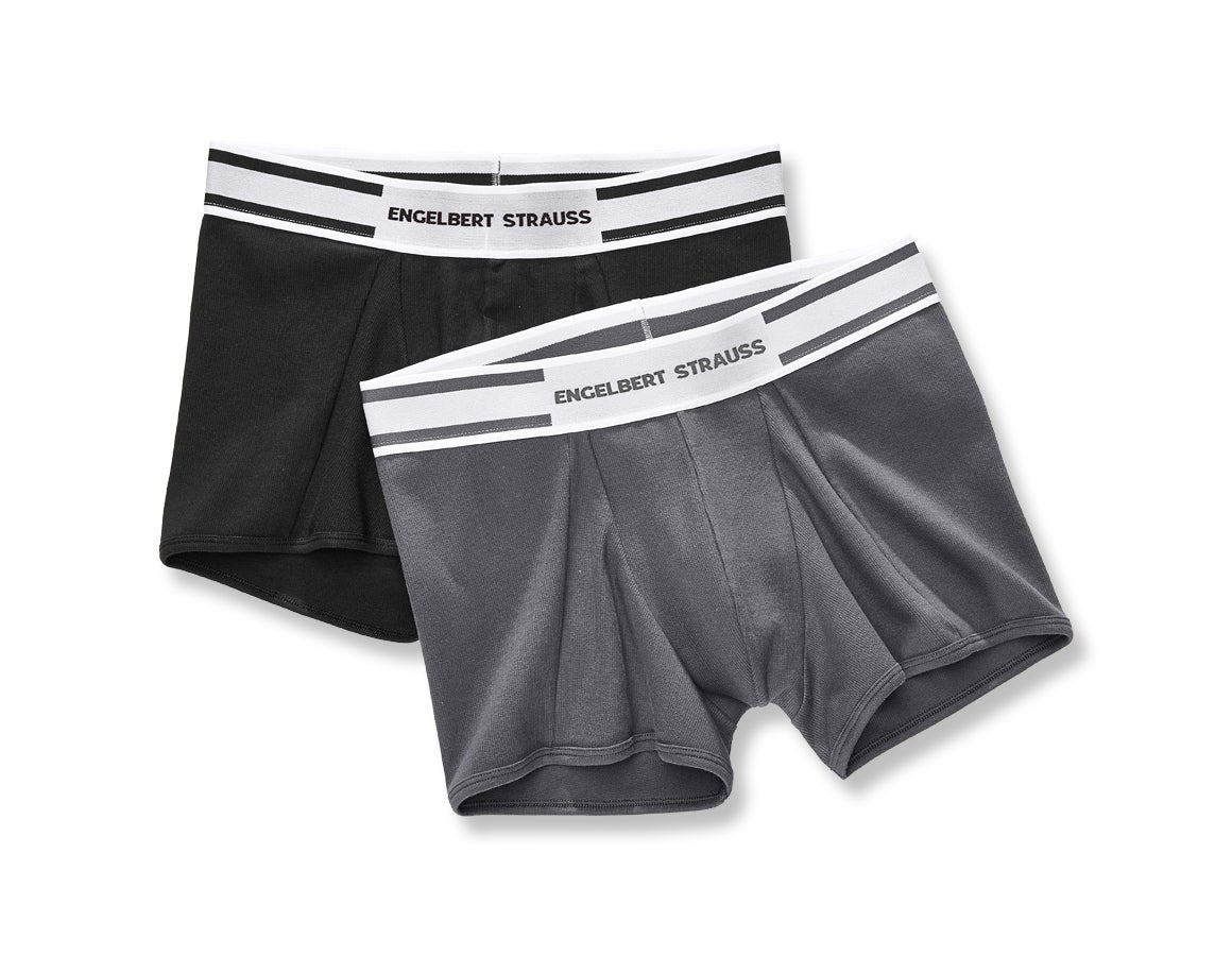 e.s. cotton rib Pants, 2er Pack