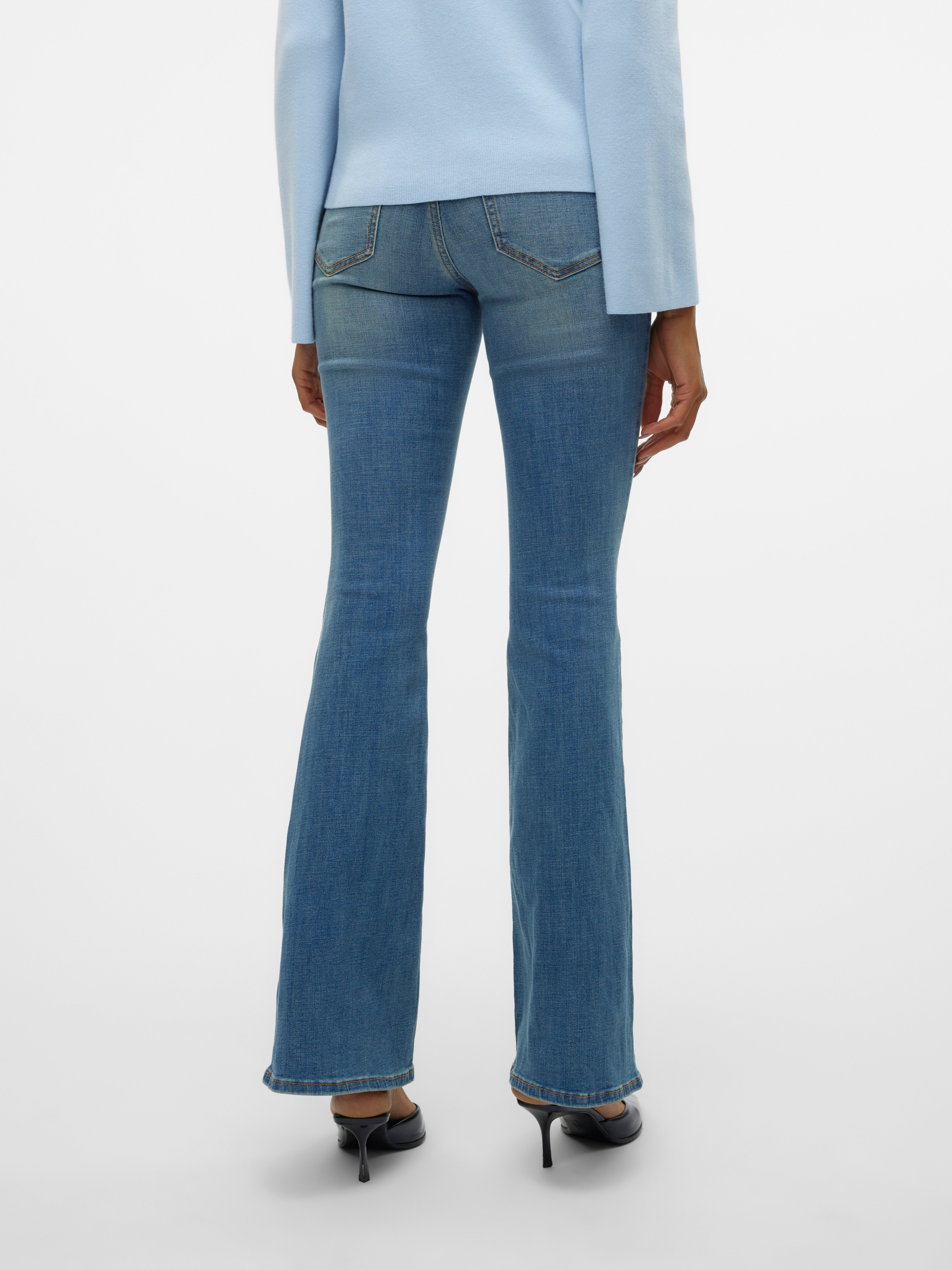 VMSIGI Niedrige Taille Ausgestellt Jeans