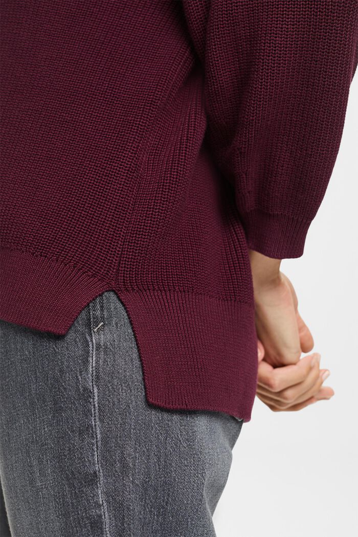 Strickpullover mit Polokragen, 100 % Baumwolle
