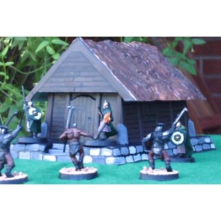 Wooden Thatched House (28 mm)