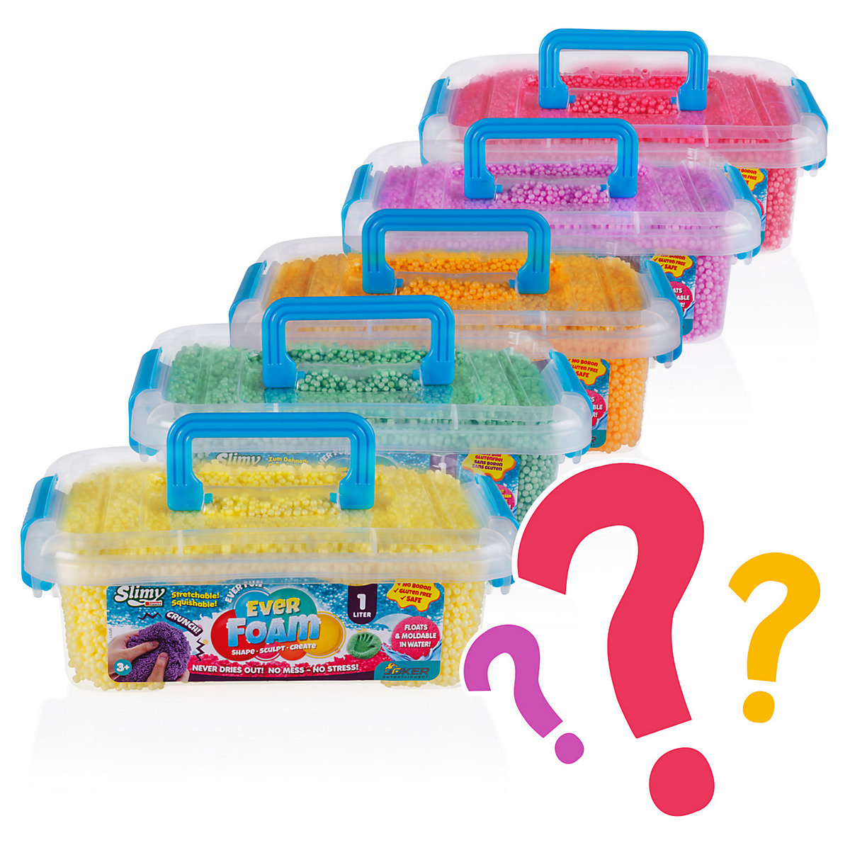 SLIMY Ever Foam - 1 Liter ultimativ sensorische original Slimy Wolkenschleim Spielmasse, die niemals trocknet!