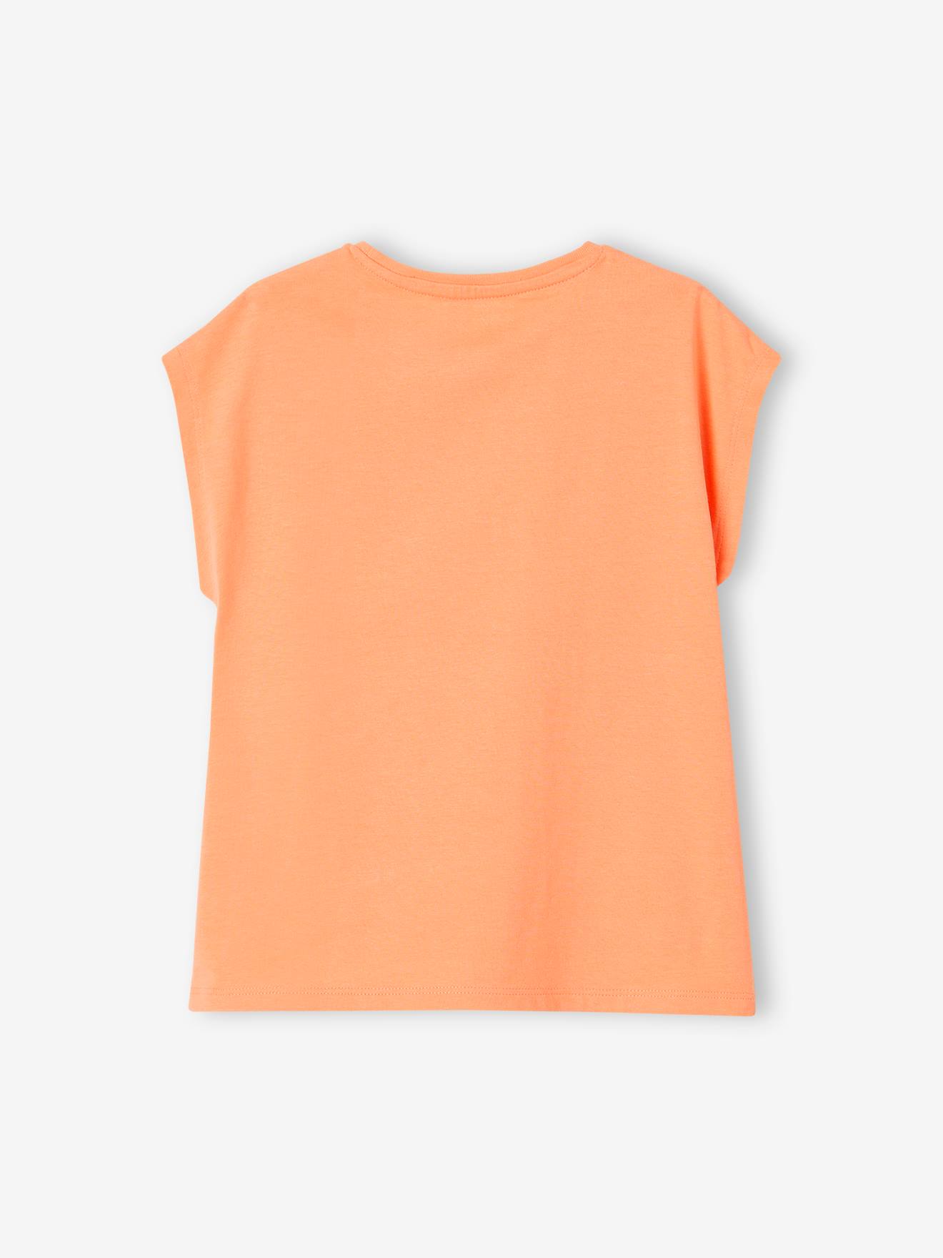 Vertbaudet Mädchen T-Shirt BASIC, personalisierbar Oeko-Tex - wollweiß